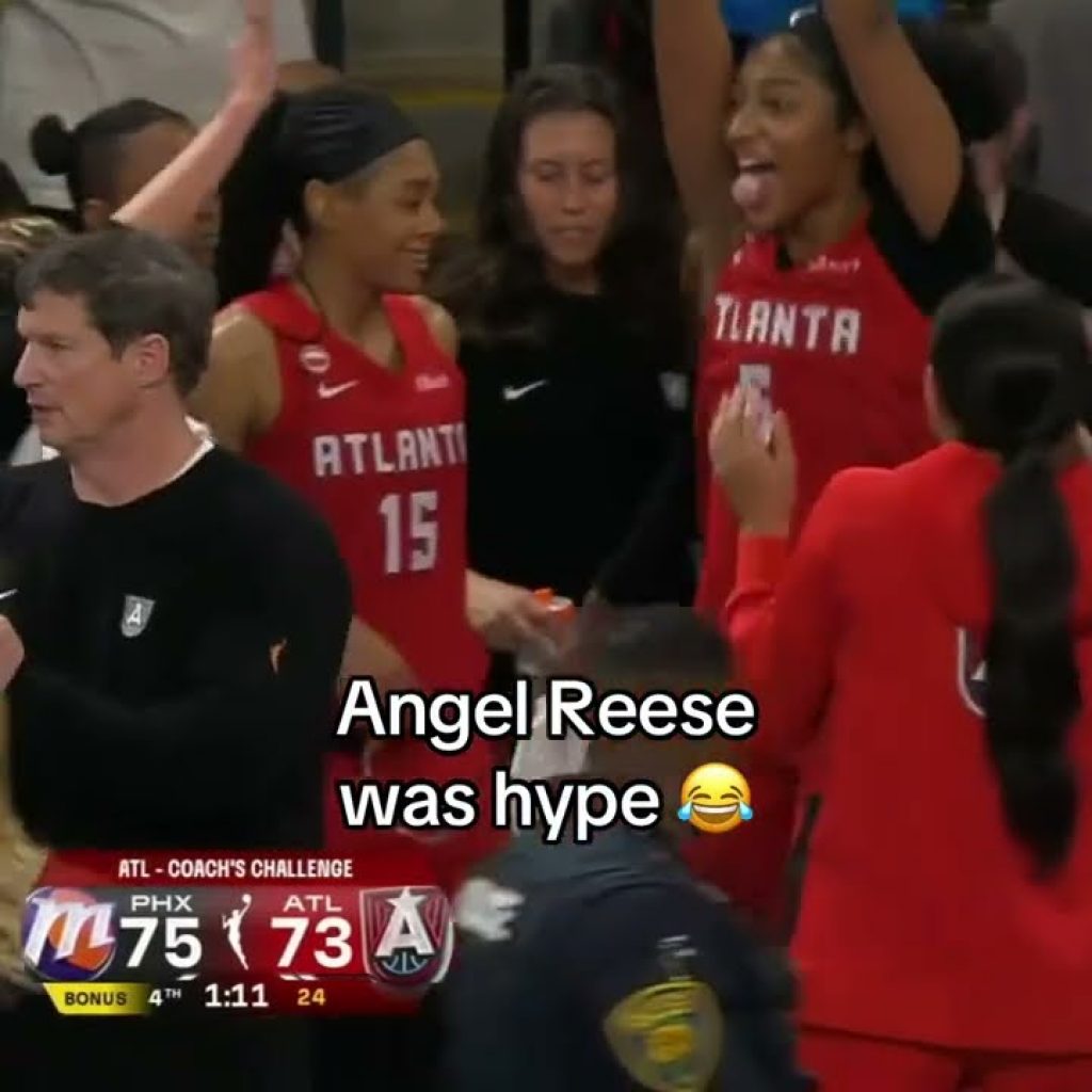Angel Reese bringing the energy ⚡