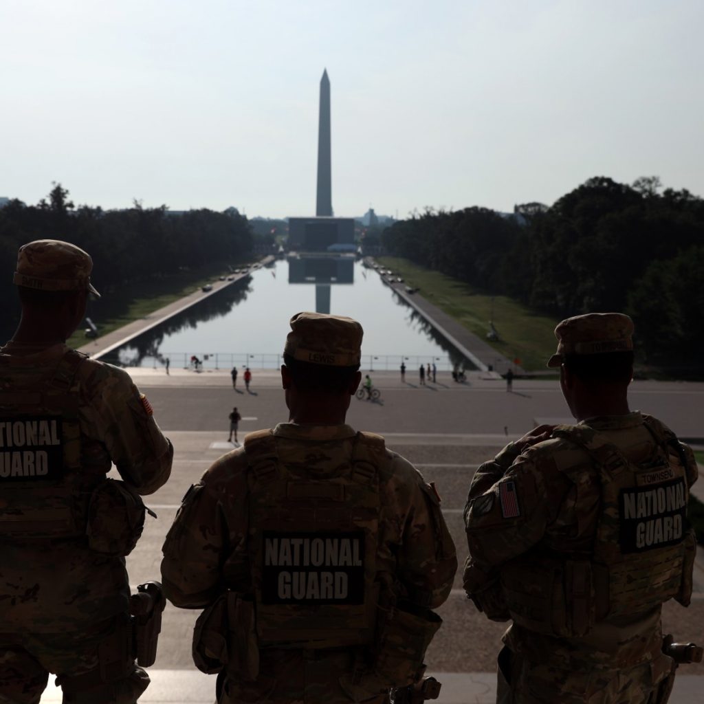Watch: Trump’s Dystopia Takes Over the National Mall