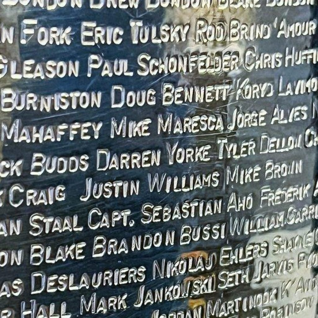 Carolina Hurricanes owner puts his entire family’s names on
Stanley Cup over organization members