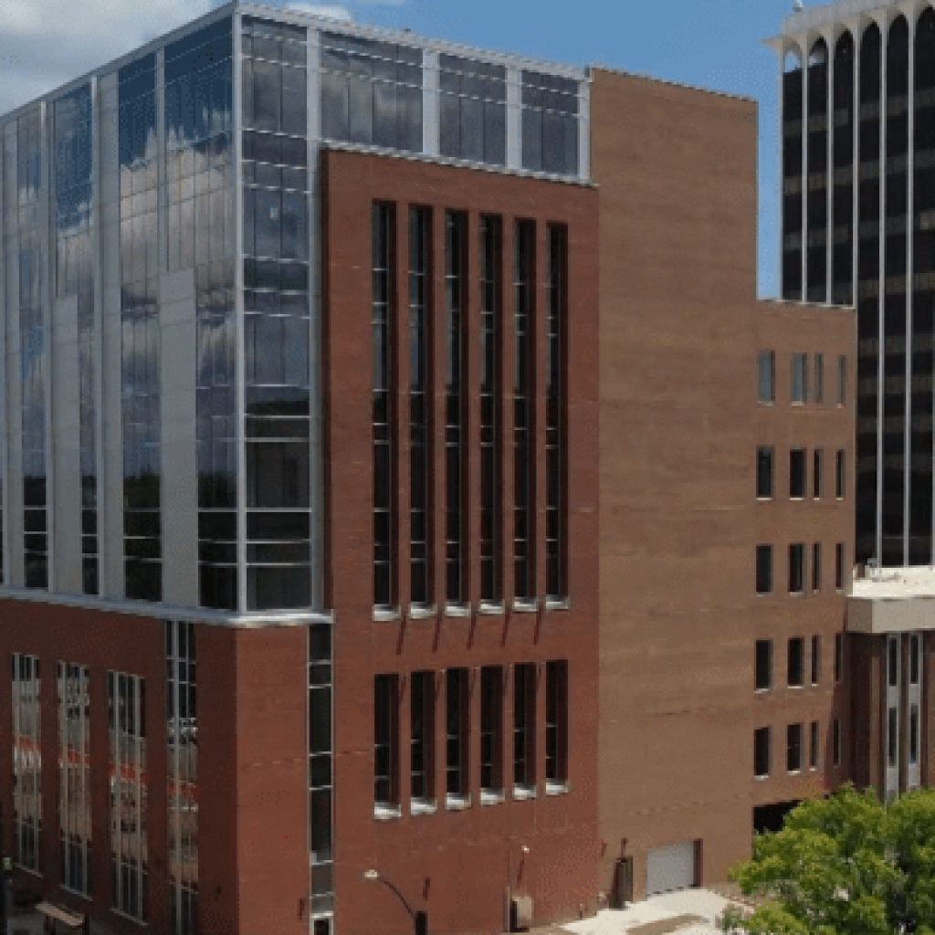 New John D. Allen Judicial Center nears completion, most of
the work now focused on the inside
