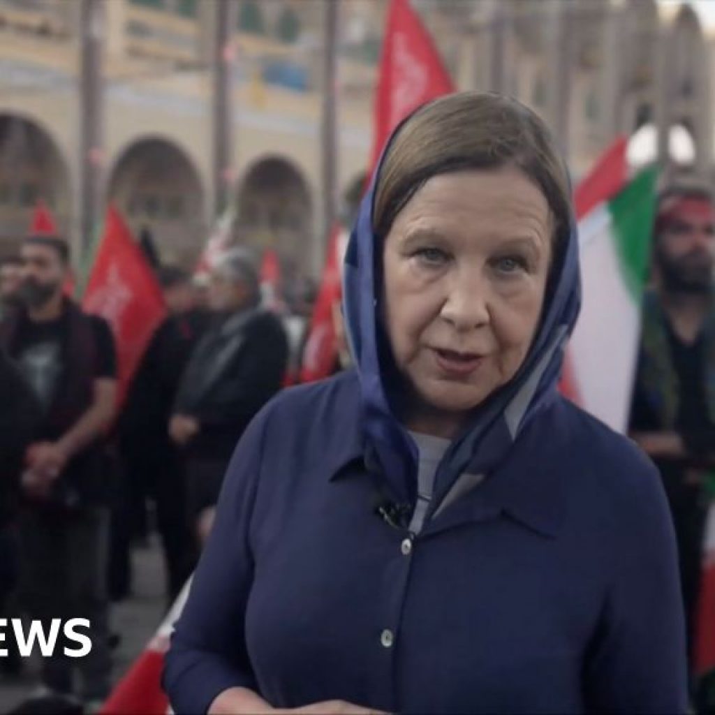 Emotion and politics merge in Tehran at funeral of former
supreme leader