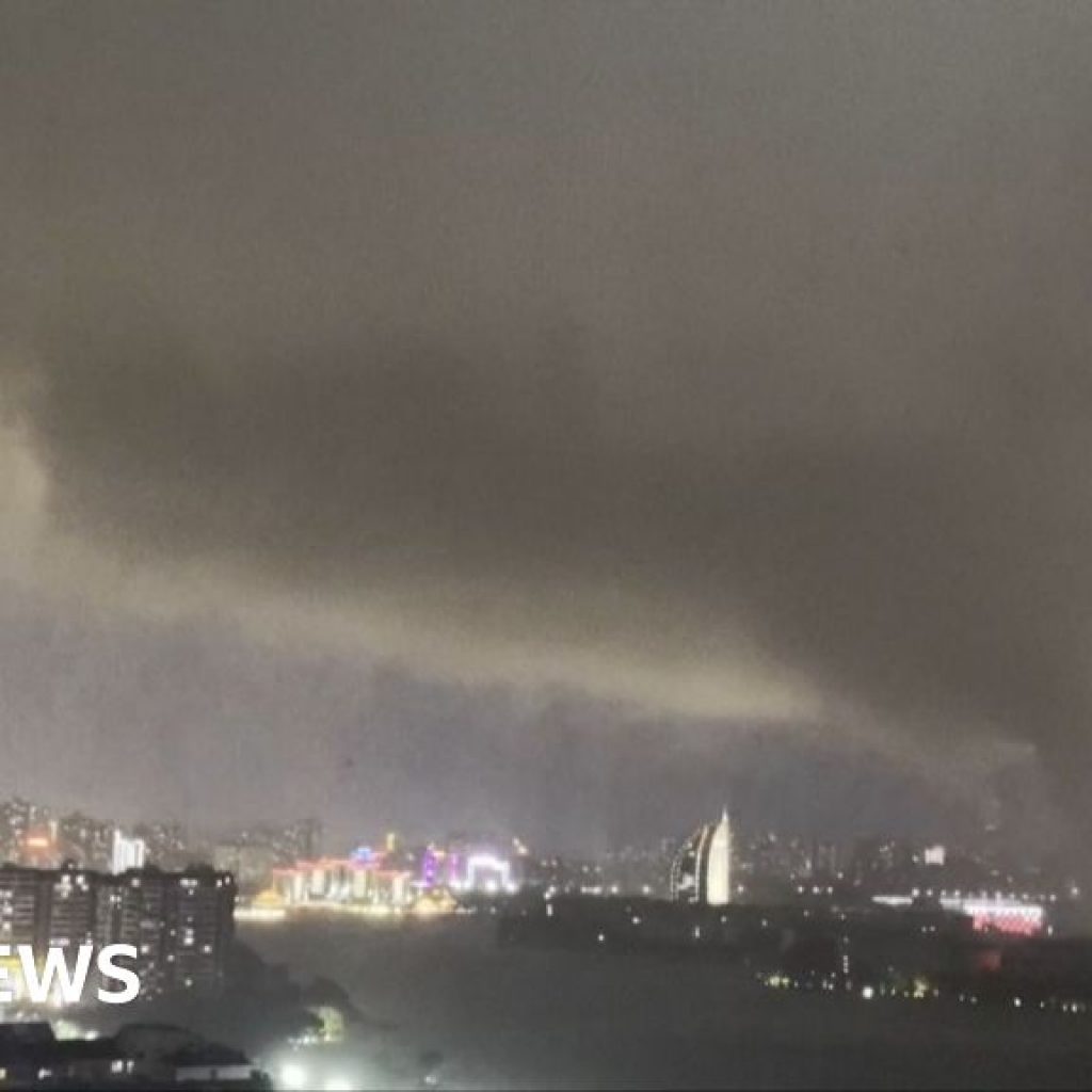 Watch: Moment rare tornado lashes central Chinese
cities