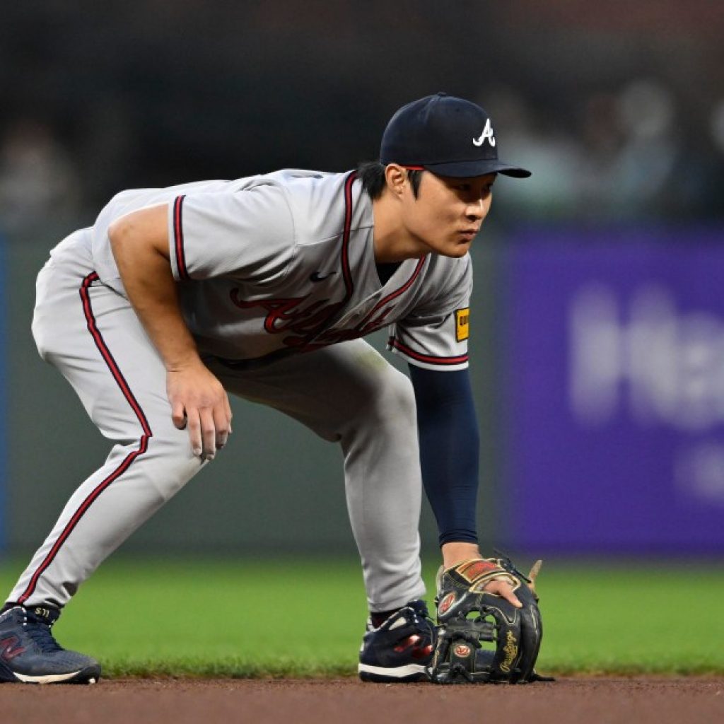 Braves place Ha-Seong Kim on IL, recall JR Ritchie in bevy
of moves