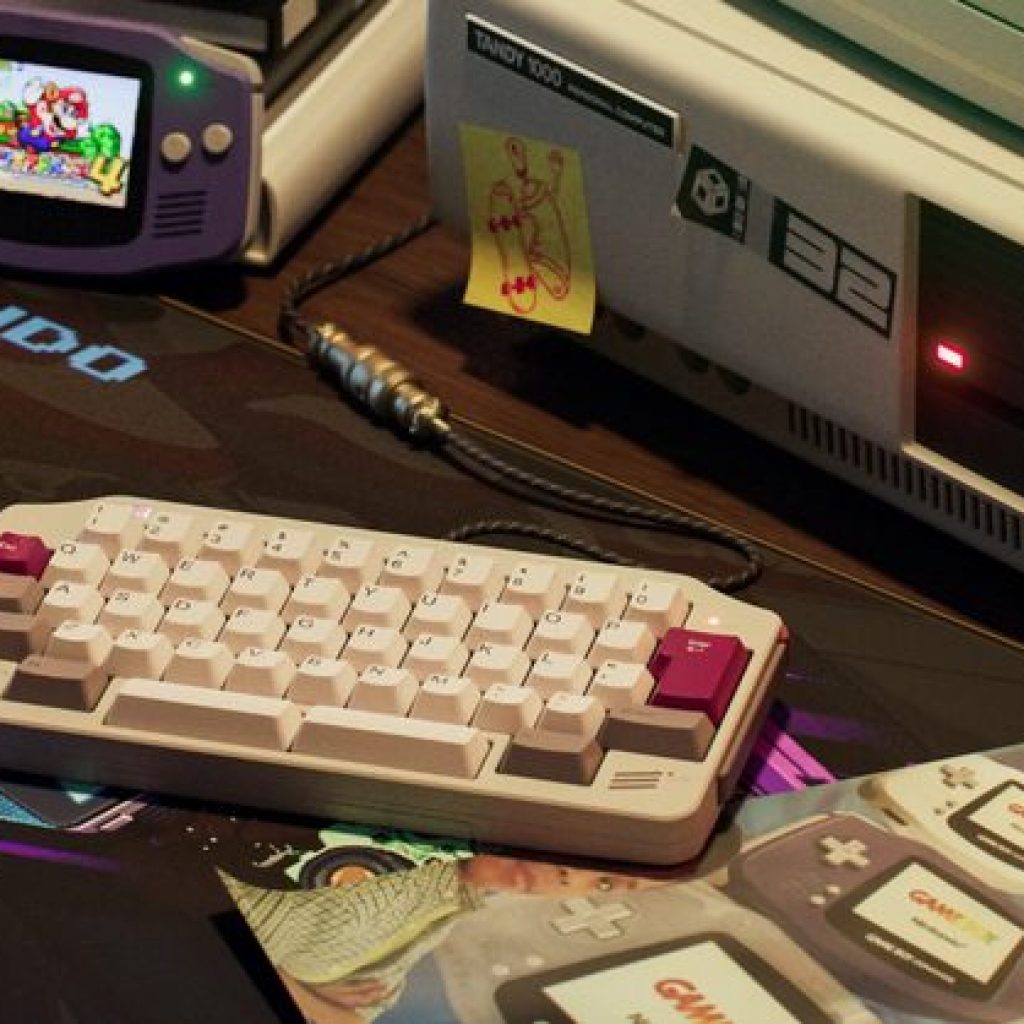 This compact mechanical keyboard looks like a love letter to
the Game Boy Advance