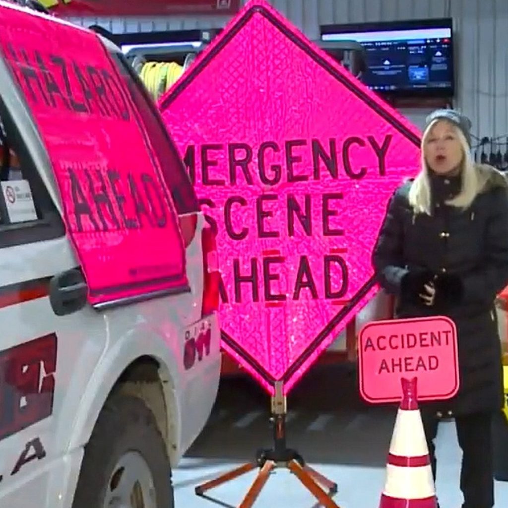 Here’s What It Means If You See A Pink Road Sign