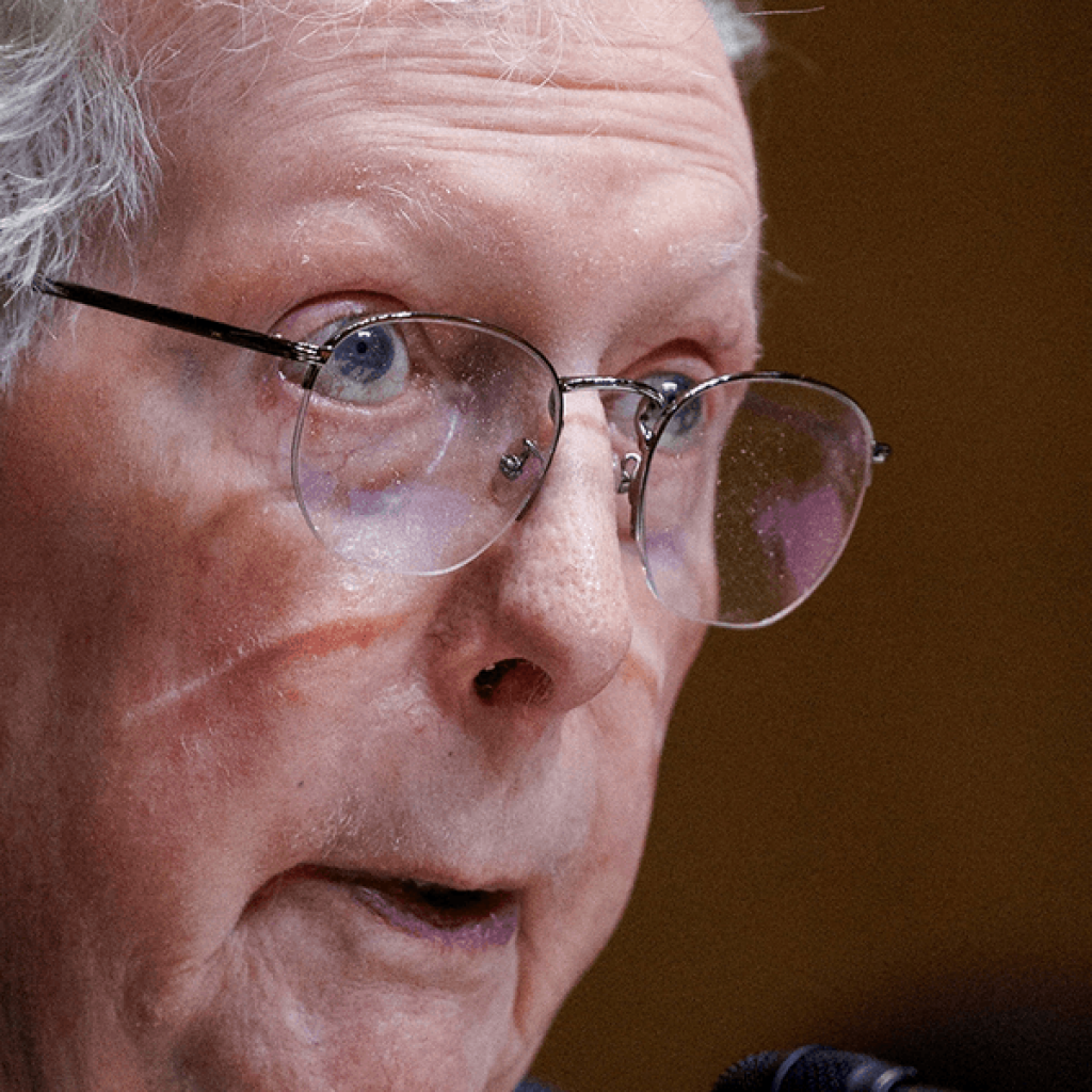 New bombshell video shows Mitch McConnell loaded into
ambulance on a stretcher