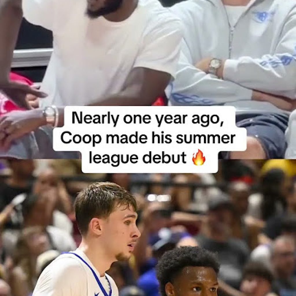 Cooper Flagg supporting the Mavericks at Summer
League