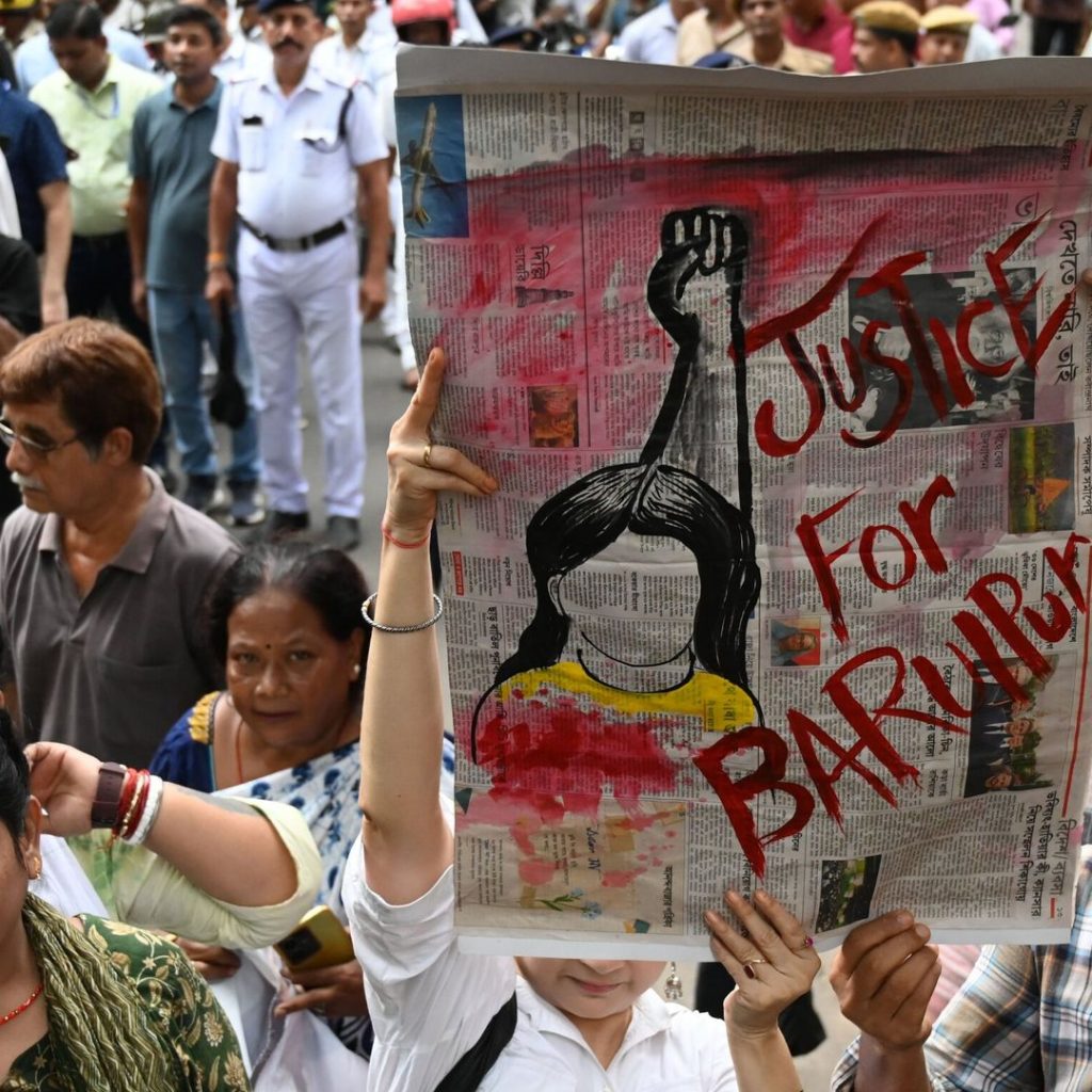 Protests threaten to spiral out of control after rape and
murder of girl, 12, in India