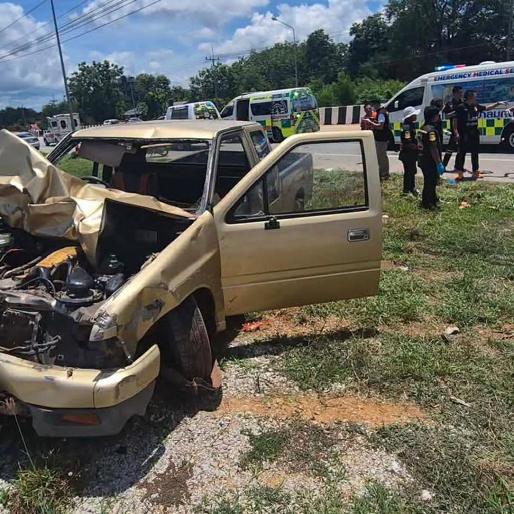 Nine Thai monks killed as 11-year-old boy crashes pickup
truck into pilgrimage walk