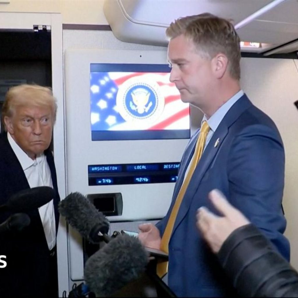 Watch: What is it like to travel on Air Force One with
Trump?