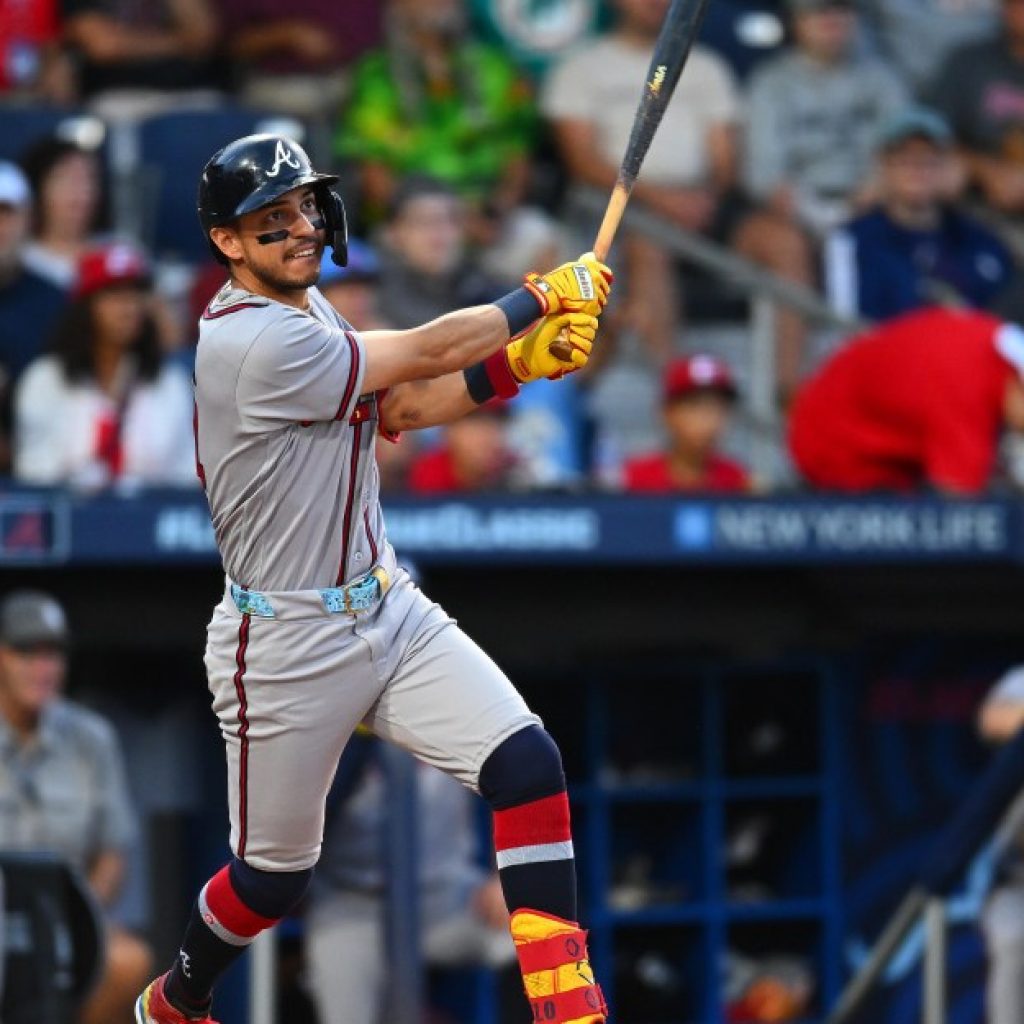 Braves shuffle lineup to alternate handedness, Mauricio
Dubon hits cleanup