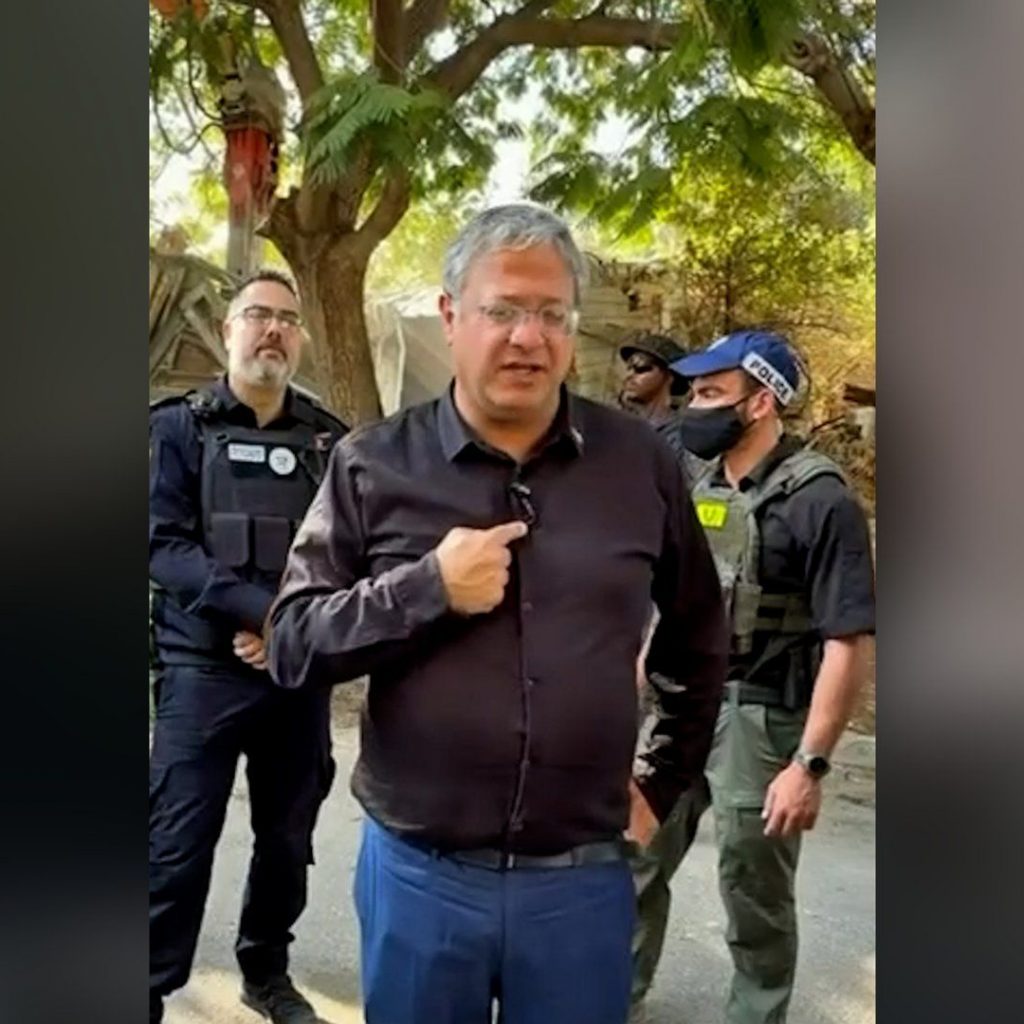 Ben-Gvir celebrates demolition of Palestinian homes in
Israel