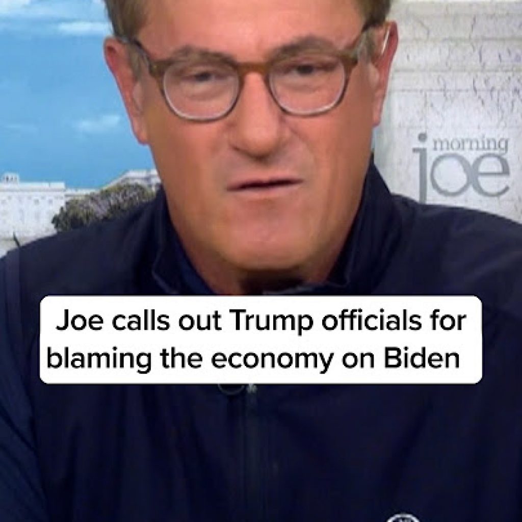 Joe calls out Trump officials for blaming the economy on
Biden