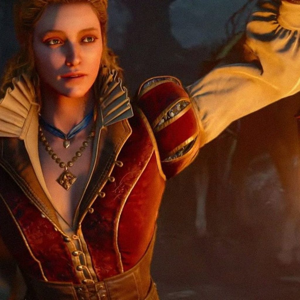 It sure seems like The Witcher 3: Songs of the Past is
introducing at least one new romanceable character for Geralt to
woo