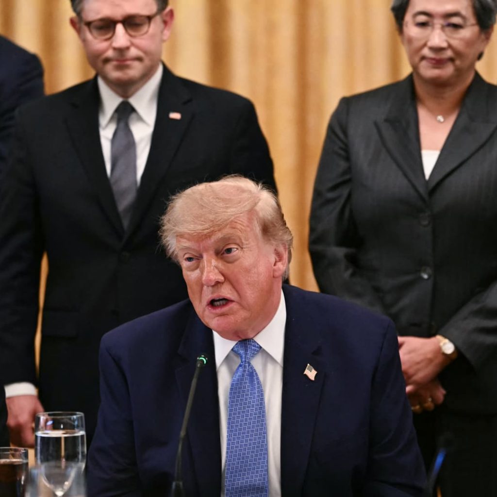 Trump tries to rename AI ‘super intelligence’ as polls show
him sinking on key issue