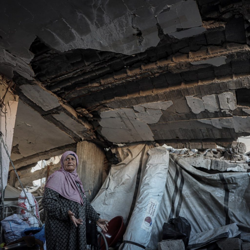 ‘Nowhere else to go’: Gaza families shelter in buildings
that may collapse