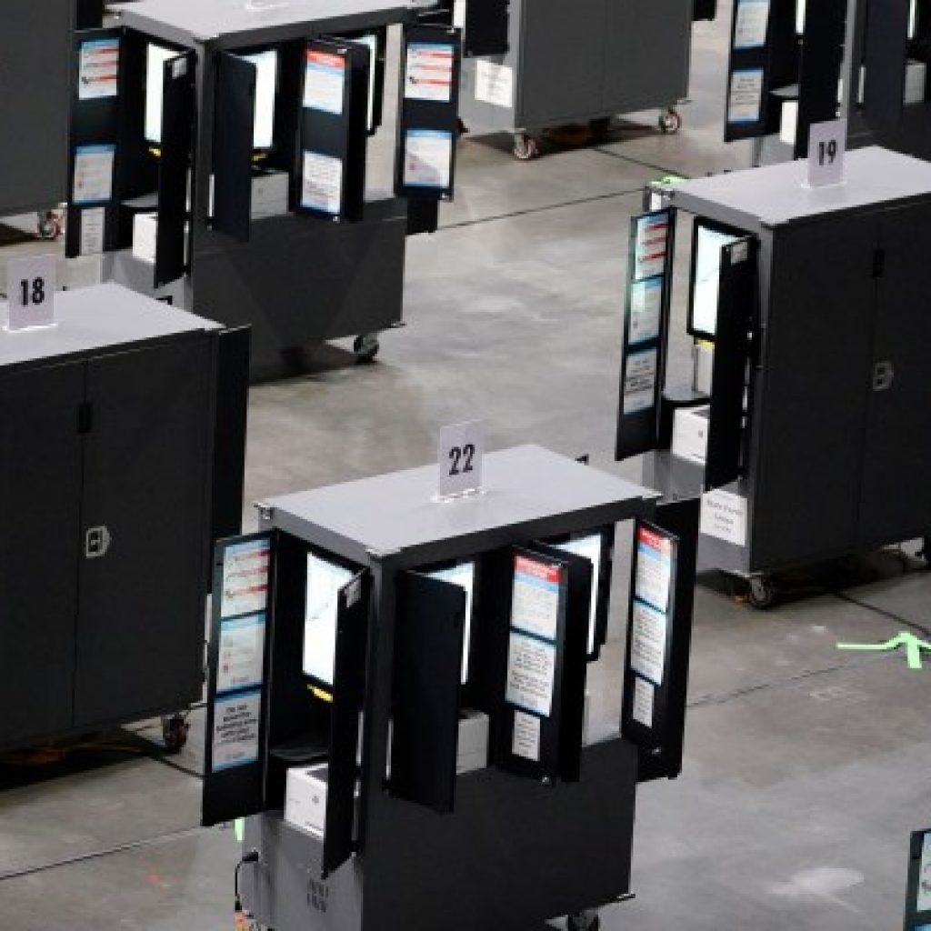 The secret ballot has been an article of faith in US
elections. That’s being tested in Georgia