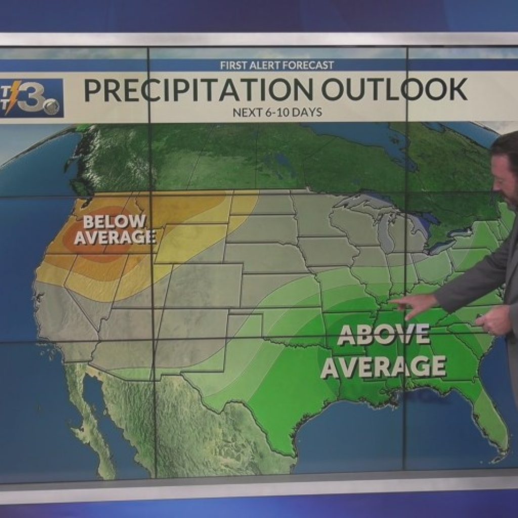 Nice Dry Start to the Week, But Ending Wet &
Warm!
