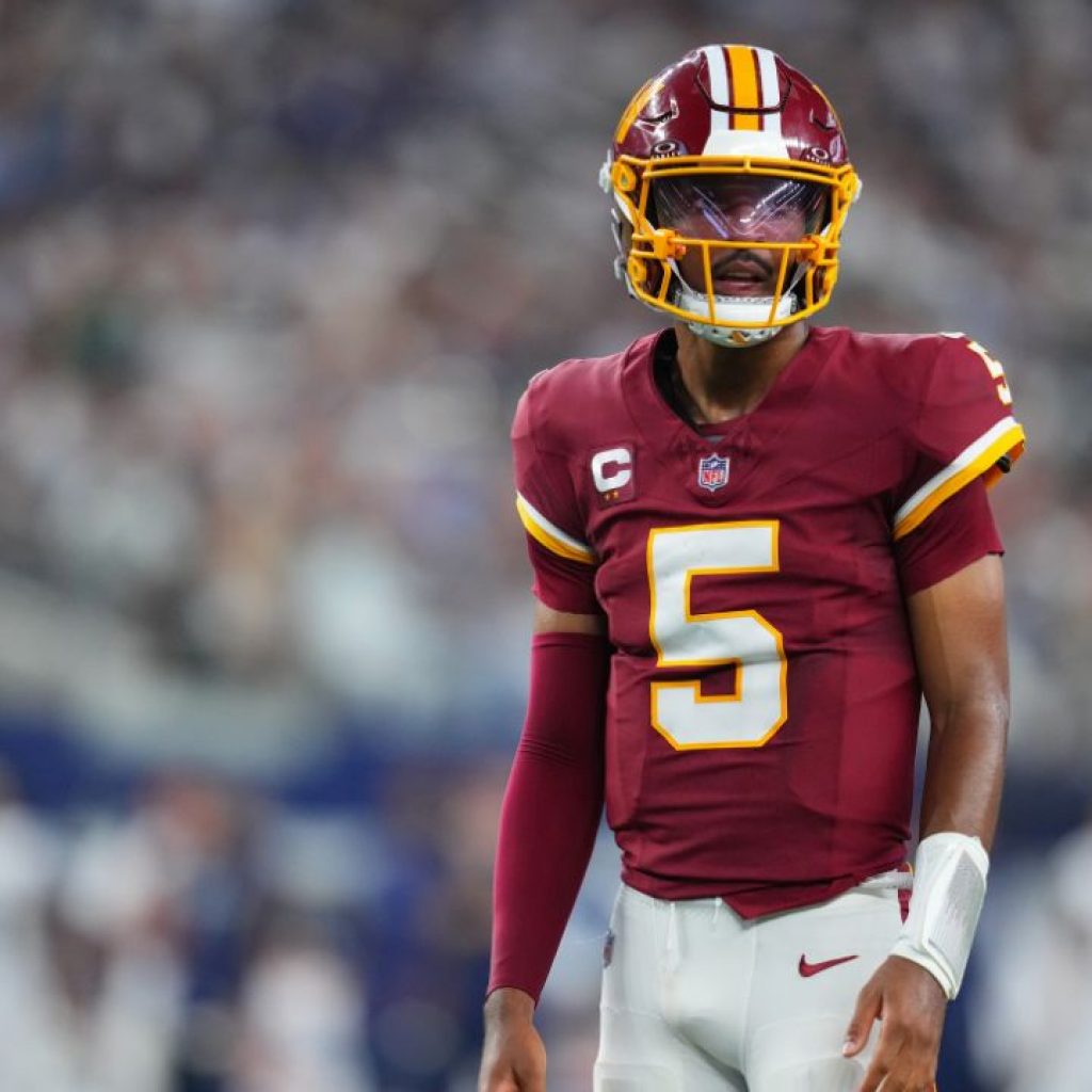 Commanders won’t place QB Jayden Daniels on injured
reserve