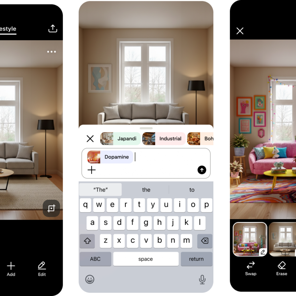 Pinterest teases a new ‘Restyle’ feature that lets you
redesign your room with AI