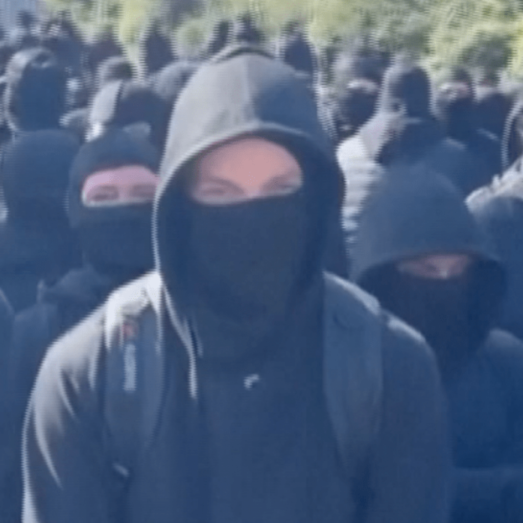 ‘Stop the boats’ masked protesters block England’s Port of
Dover
