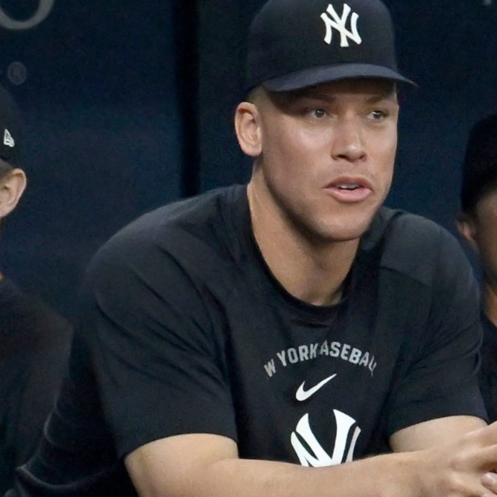 Aaron Judge hopes to persuade Yankees to put him in lineup
against Red Sox in wild-card series