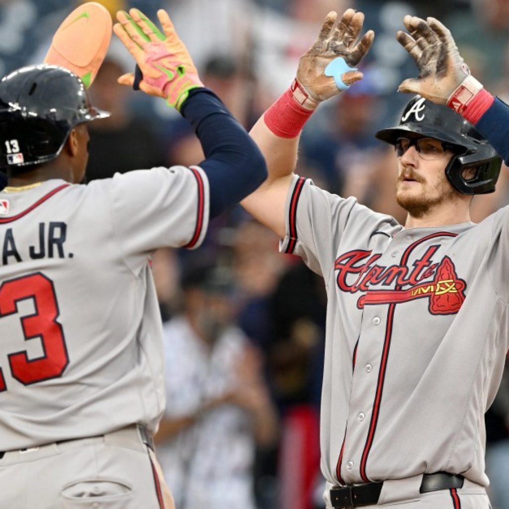 Murphy at catcher while others shift around in Braves
lineup