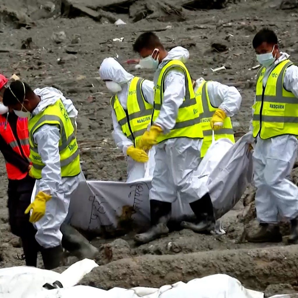 Bodies excavated from worst flood-hit district near
Nepal-China border