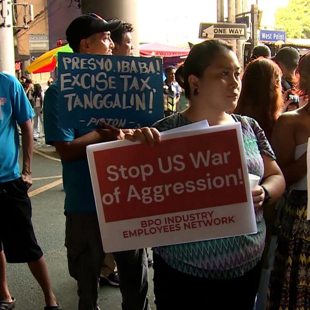 Public transport drivers strike in Manila over soaring fuel
prices