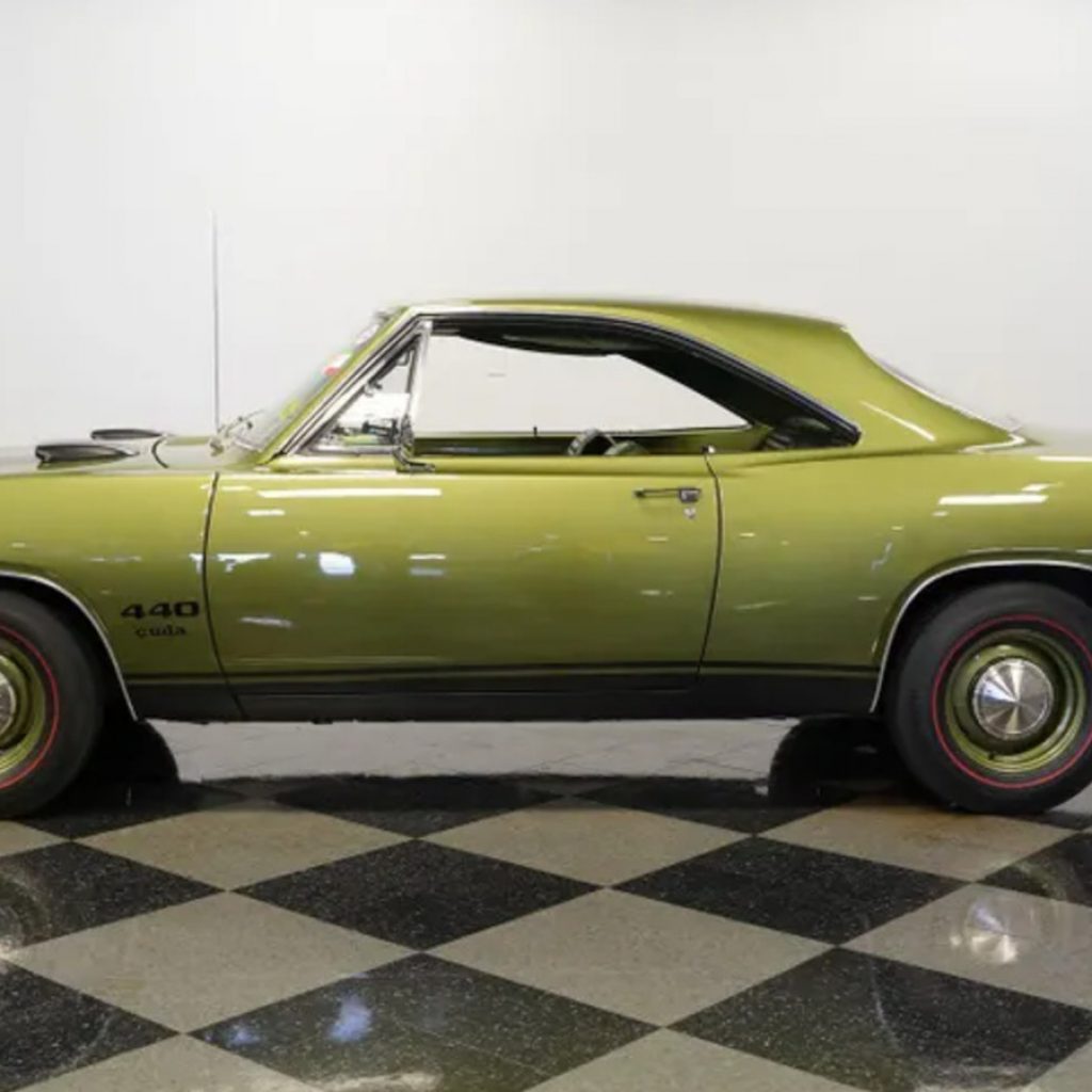 6,900-Mile 1969 Plymouth Barracuda Is A Green-On-Green
Torque Monster With A Factory 440