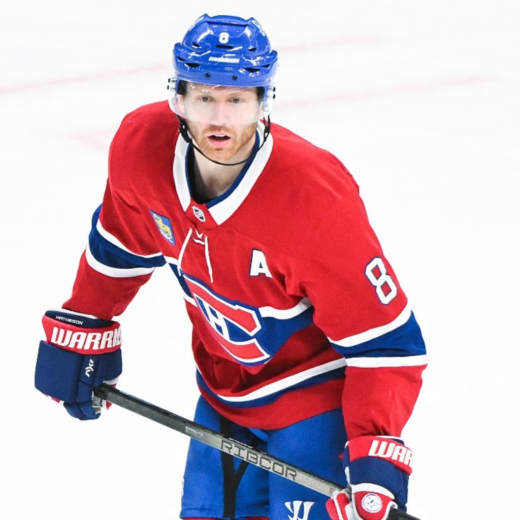 Canadiens’ Mike Matheson fined $5,000 for roughing Senators’
Ridley Greig
