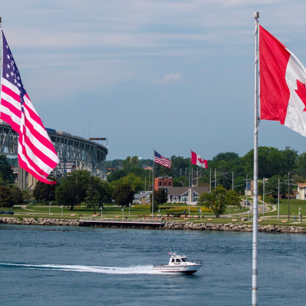 US ban on $1bn of Canadian goods takes effect in Trump’s
latest retaliation