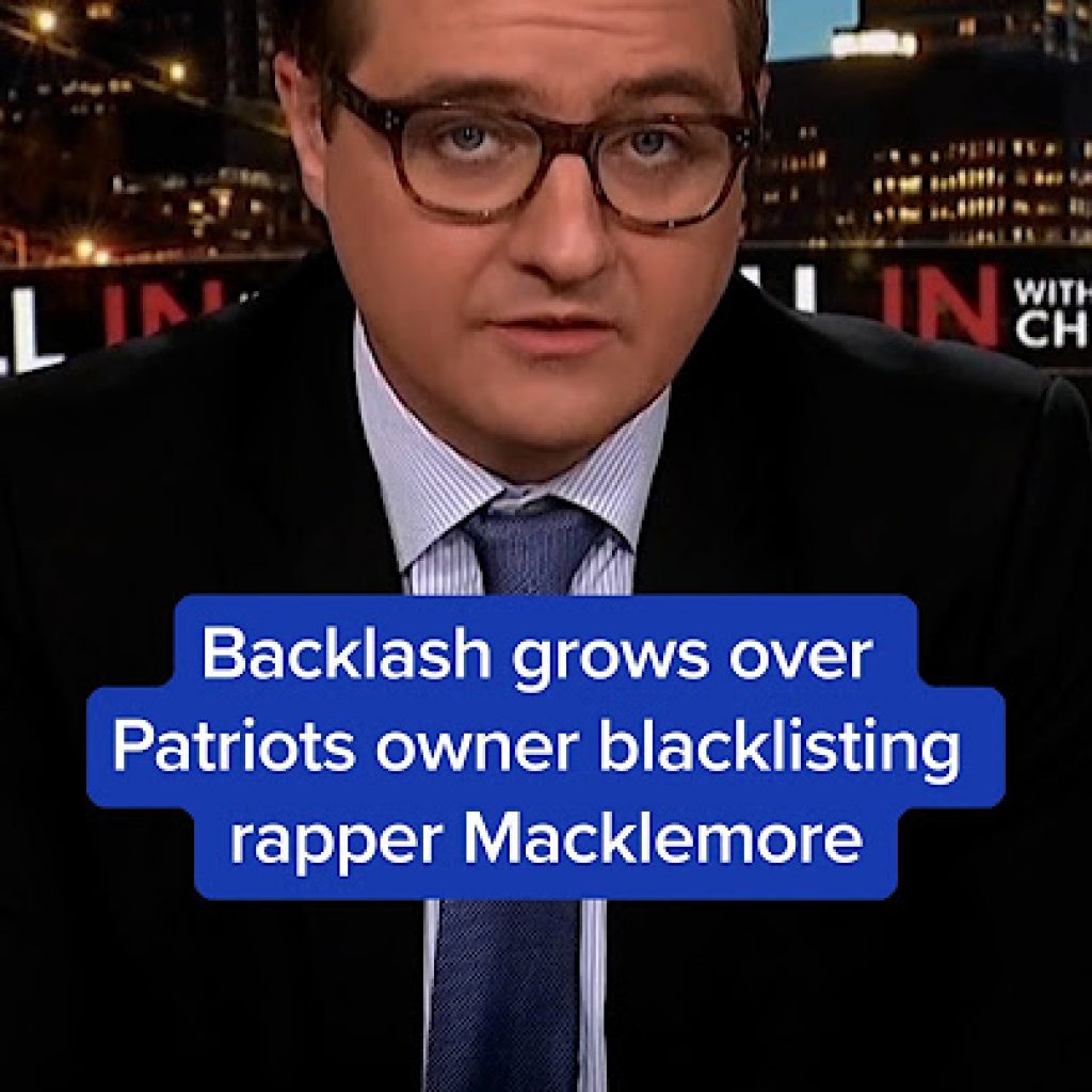 Backlash grows over Patriots owner blacklisting rapper
Macklemore