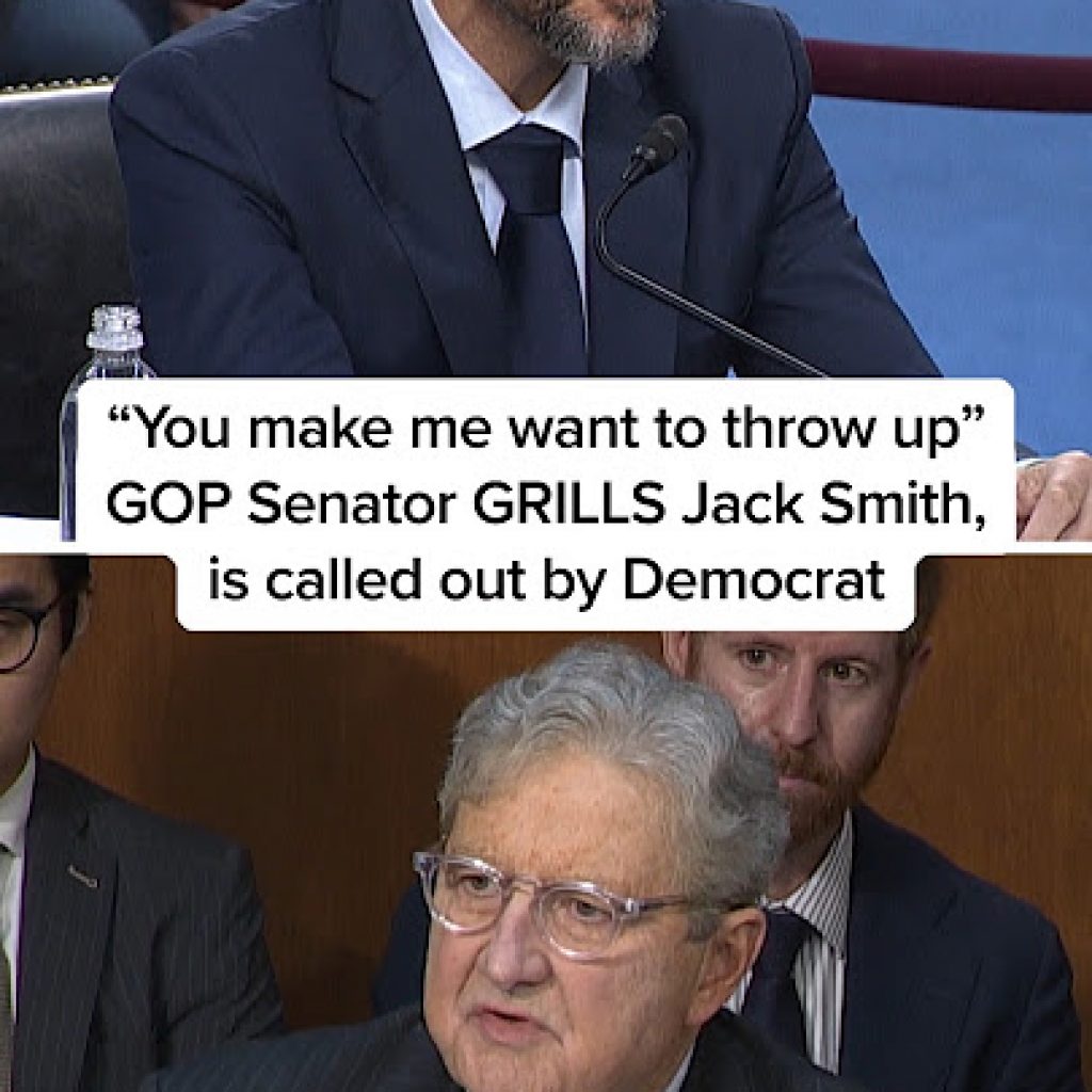 ‘You make me want to throw up’: GOP Senator GRILLS Jack
Smith, is called out by Democrat