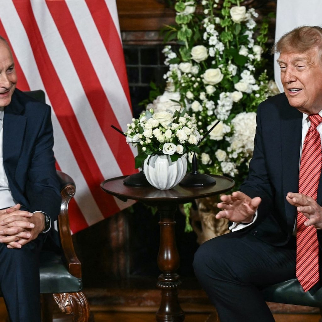 Irish leaders react after Trump says he’d ‘love’ to see a
unified Ireland