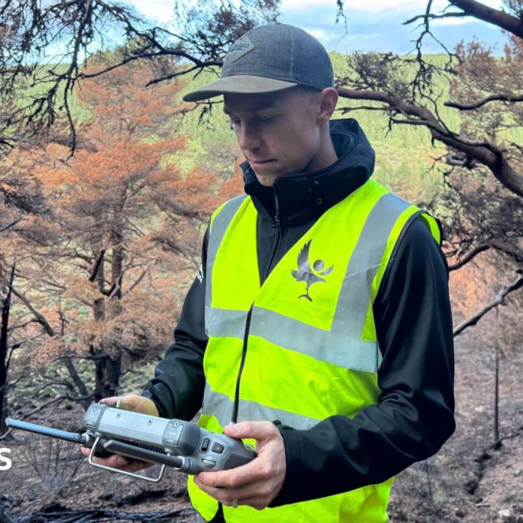 How drones are hunting fires hidden beneath the
Cairngorms