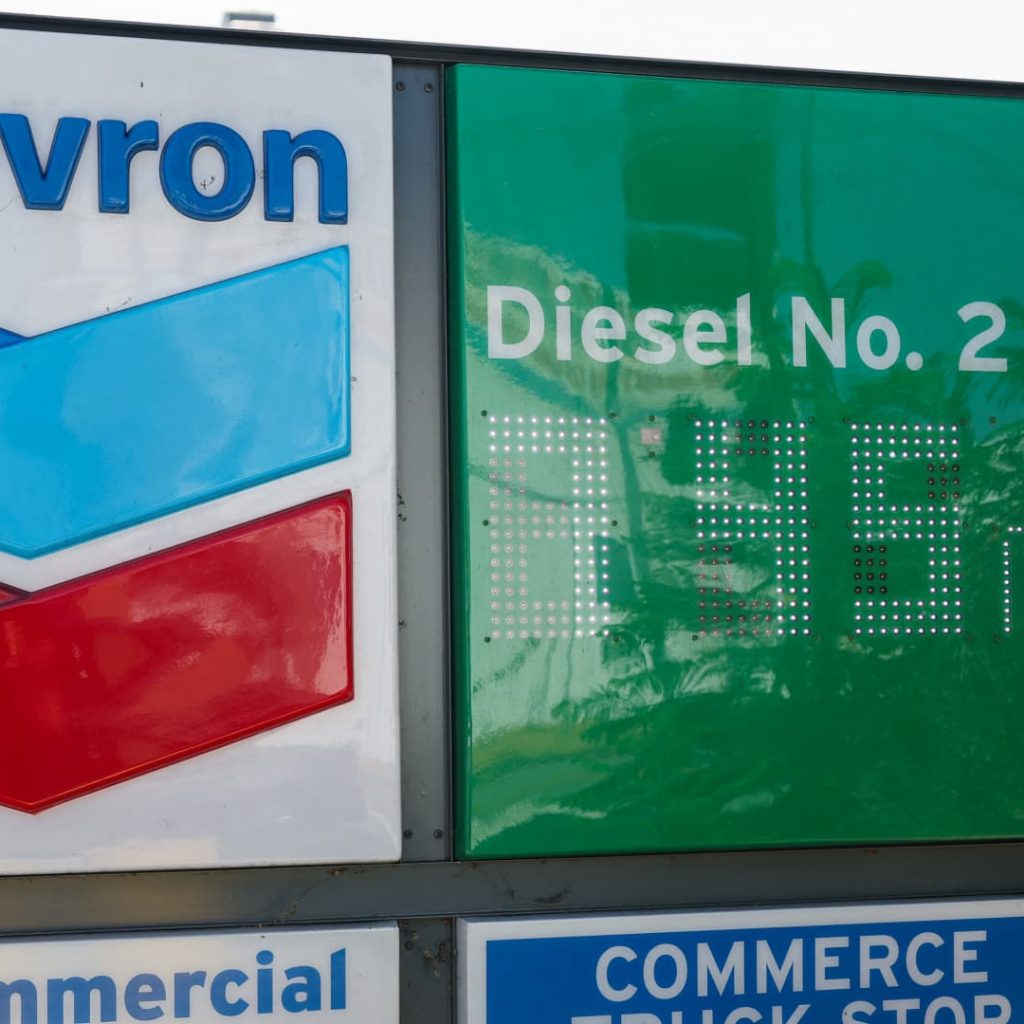 Chevron and Exxon beat earnings expectations as refining
profits soar on high diesel fuel prices