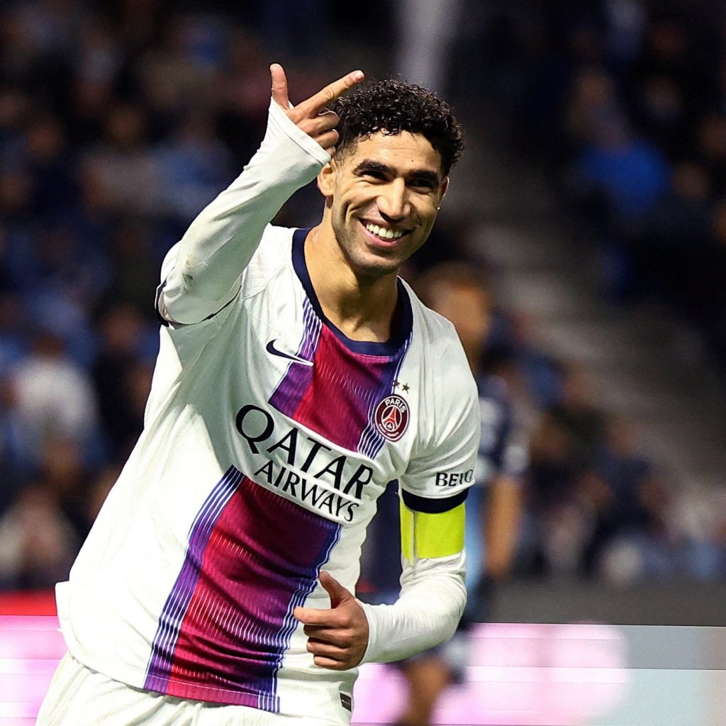 Hakimi’s hat-trick guides PSG to stunning 5-1 win at Le
Havre in Ligue 1