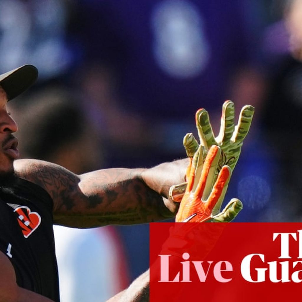 NFL week seven: 49ers v Falcons, Colts v Vikings, Bengals v
Ravens and more – updates