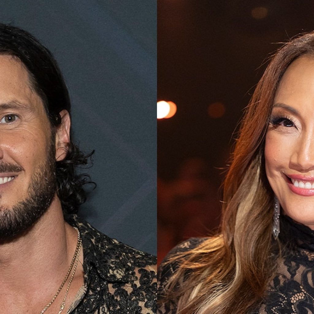 See Carrie Ann Inaba, Val Chmerkovskiy Embrace After His
Suspension