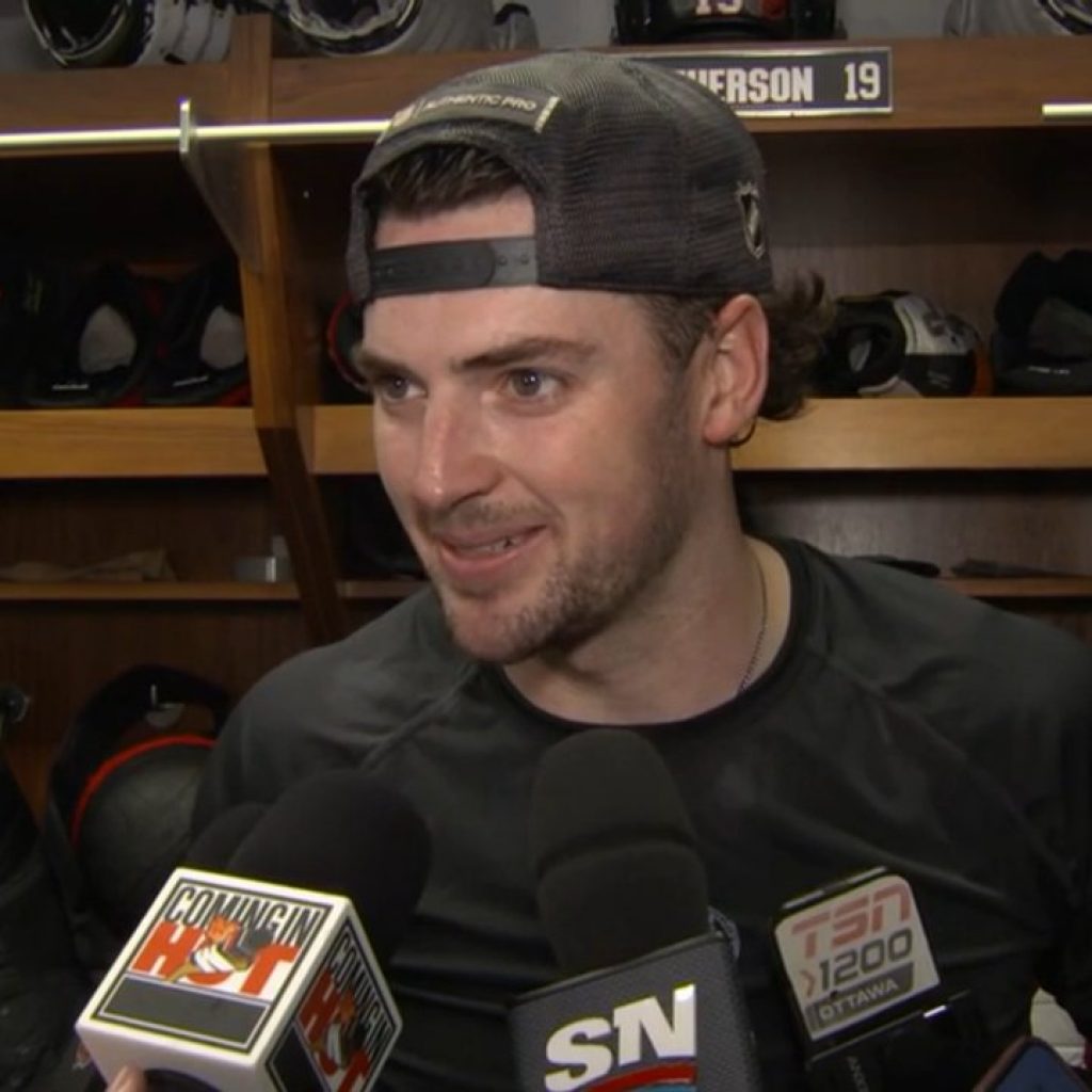 Batherson more worried about getting the win, than reception
for Brady
