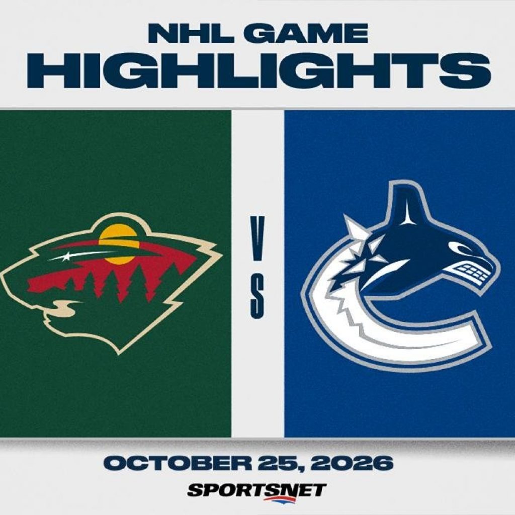 NHL Highlights: Wild 4, Canucks 2