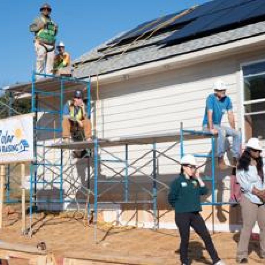Athens Area Habitat for Humanity hosts solar barn raising at
Micah’s Creek