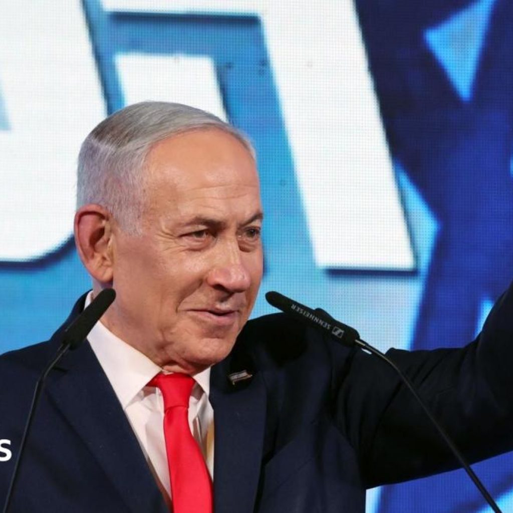 Netanyahu’s bloc leading Israel election but short of
majority, partial results show