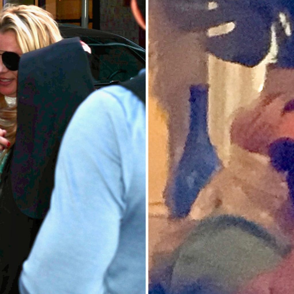 Britney Spears Covers Face With Scarf During NYC Lunch
Outing
