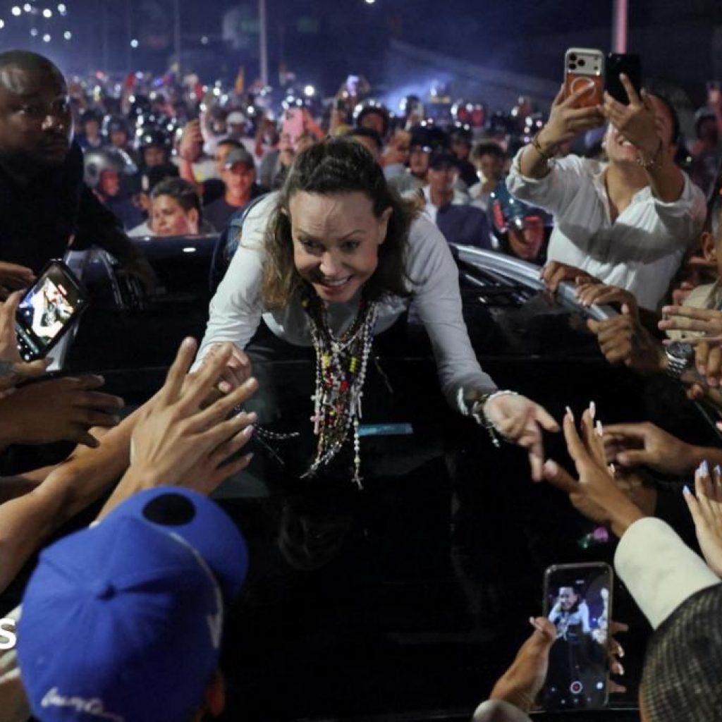 Crowds welcome Venezuela’s María Machado after months in
exile