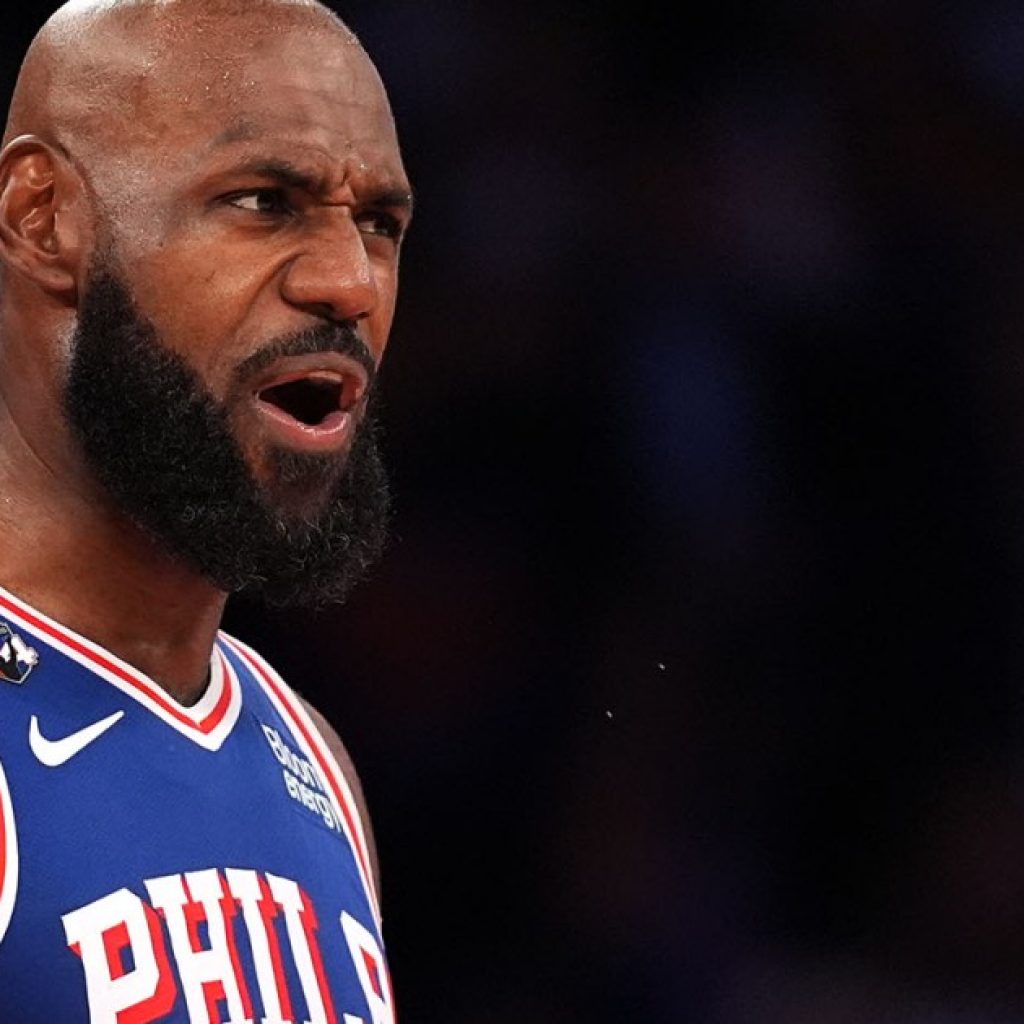 LeBron James’s 76ers beat NY Knicks on NBA’s opening night
at MSG