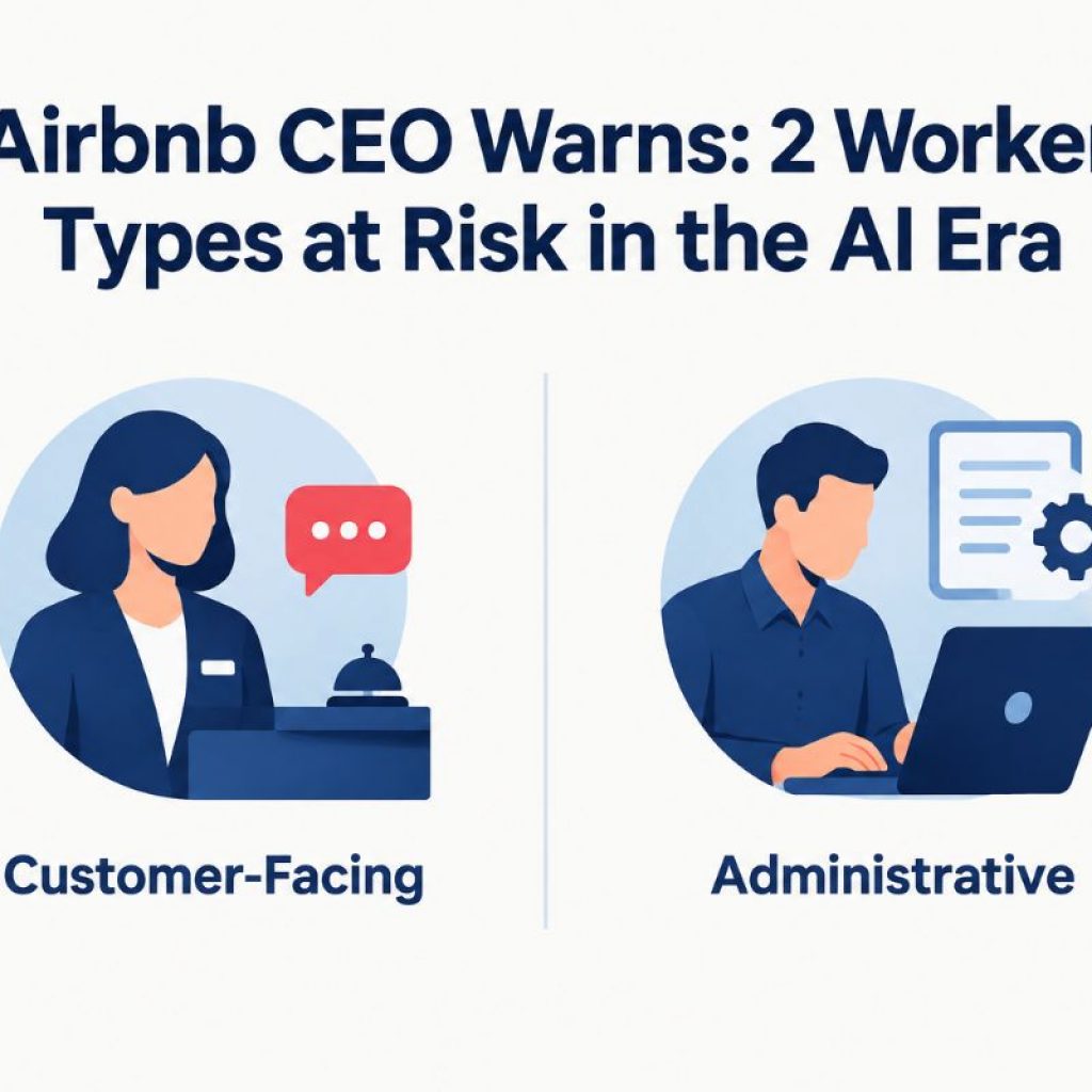 Airbnb CEO Says These Two Types of Workers Could Struggle to
Survive the AI Era