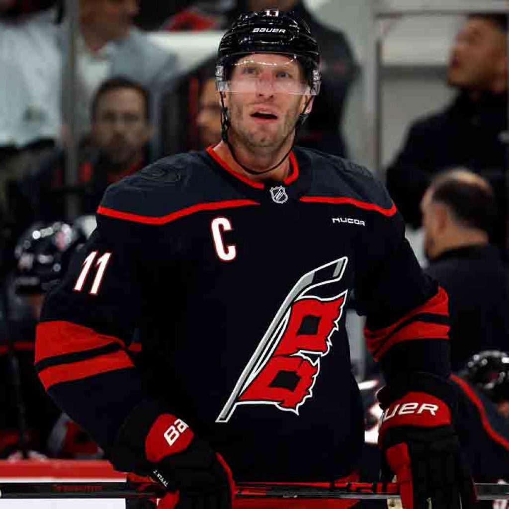Hurricanes’ Jordan Staal out vs. Flyers with lower-body
injury