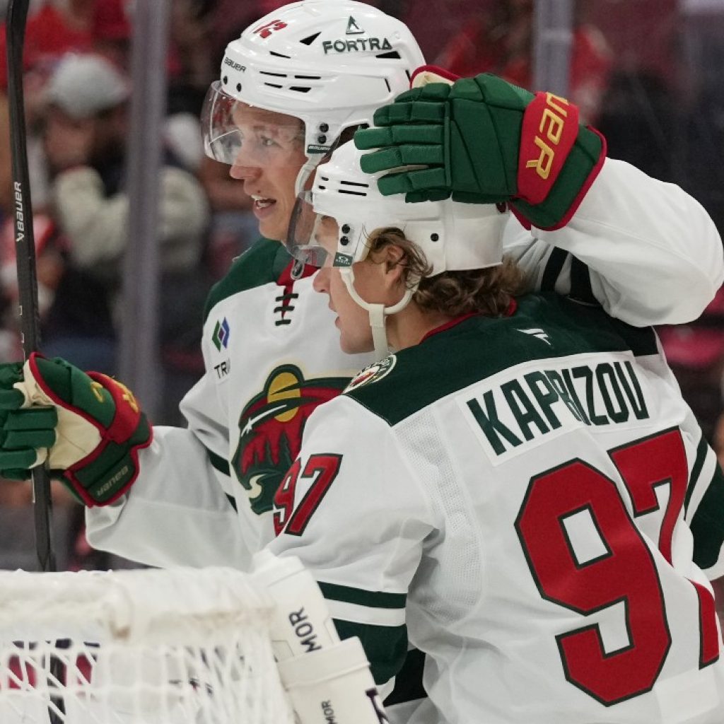 NHL Roundup: Kaprizov, Wild top Panthers to spoil Florida’s
home opener